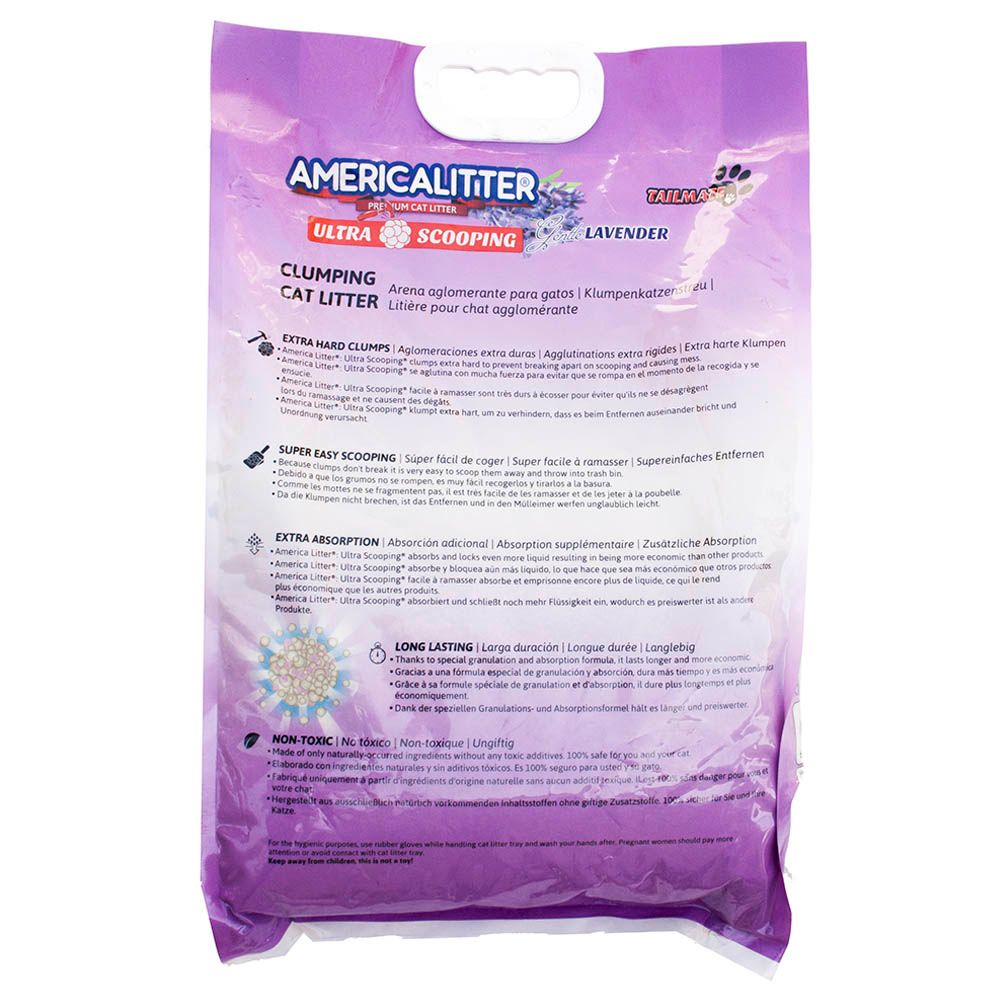 America Litter - Cat Litter Ultrascooping - Lavender - 10L