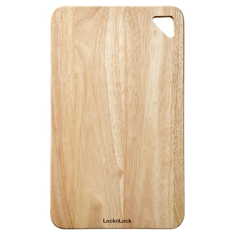 Lock&Lock - Rubber Wood Cutting Board Small - Brown