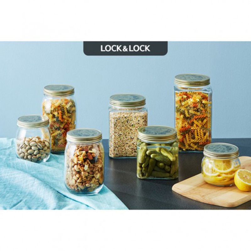 Lock&Lock - Glass Canister - Square 1200ml