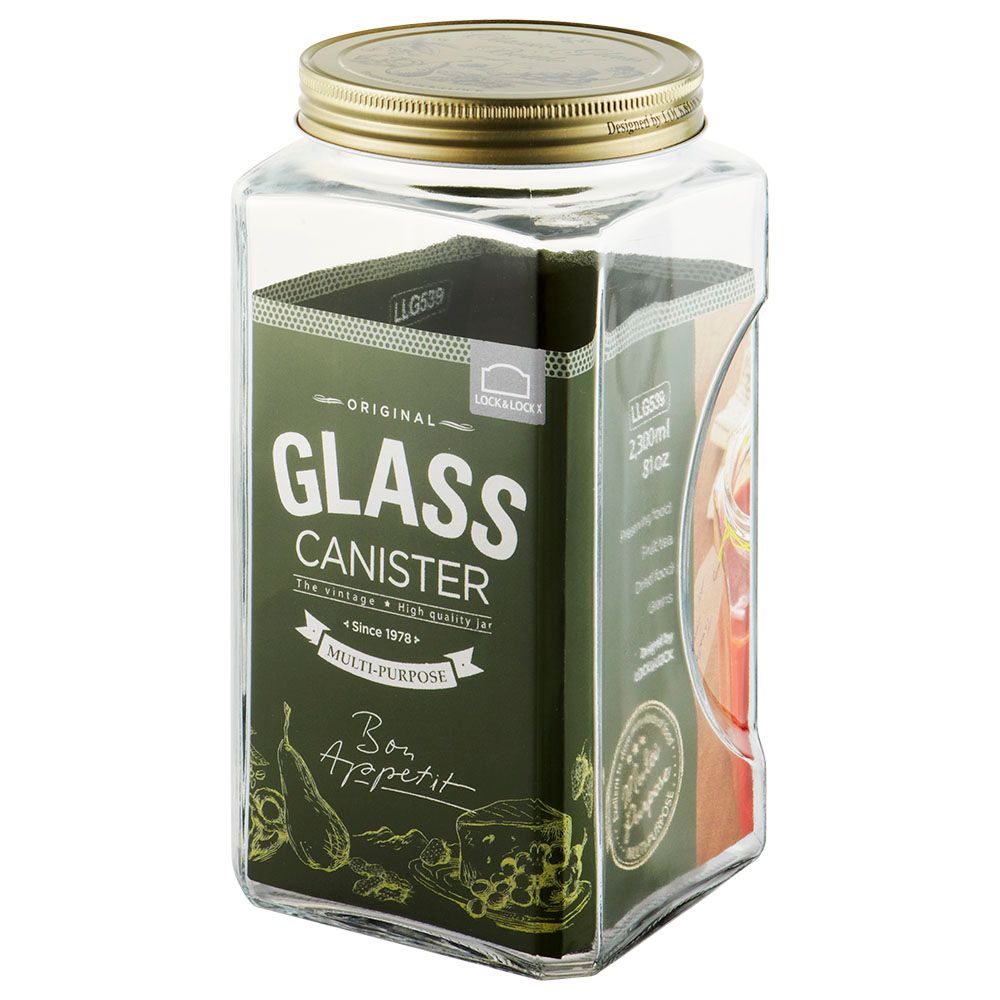 Lock&Lock - Glass Canister Rectangle 2300ml