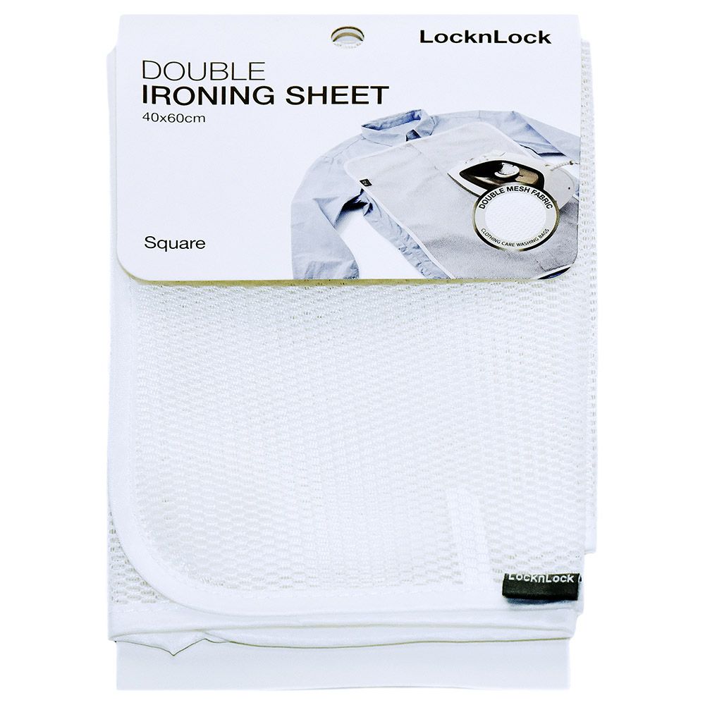 LOCK&LOCK - Double Ironing Sheet Square 40 x 60cm - White