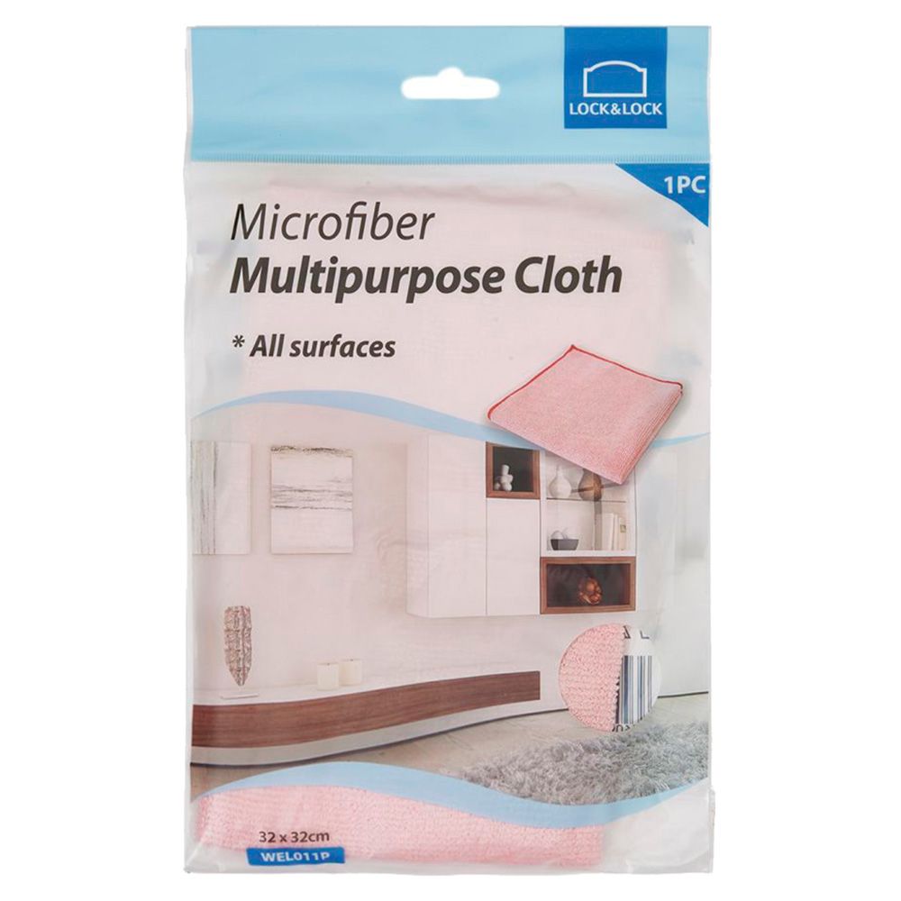 LOCK&LOCK - Microfiber Multipurpose Cloth 32x32cm - Pink