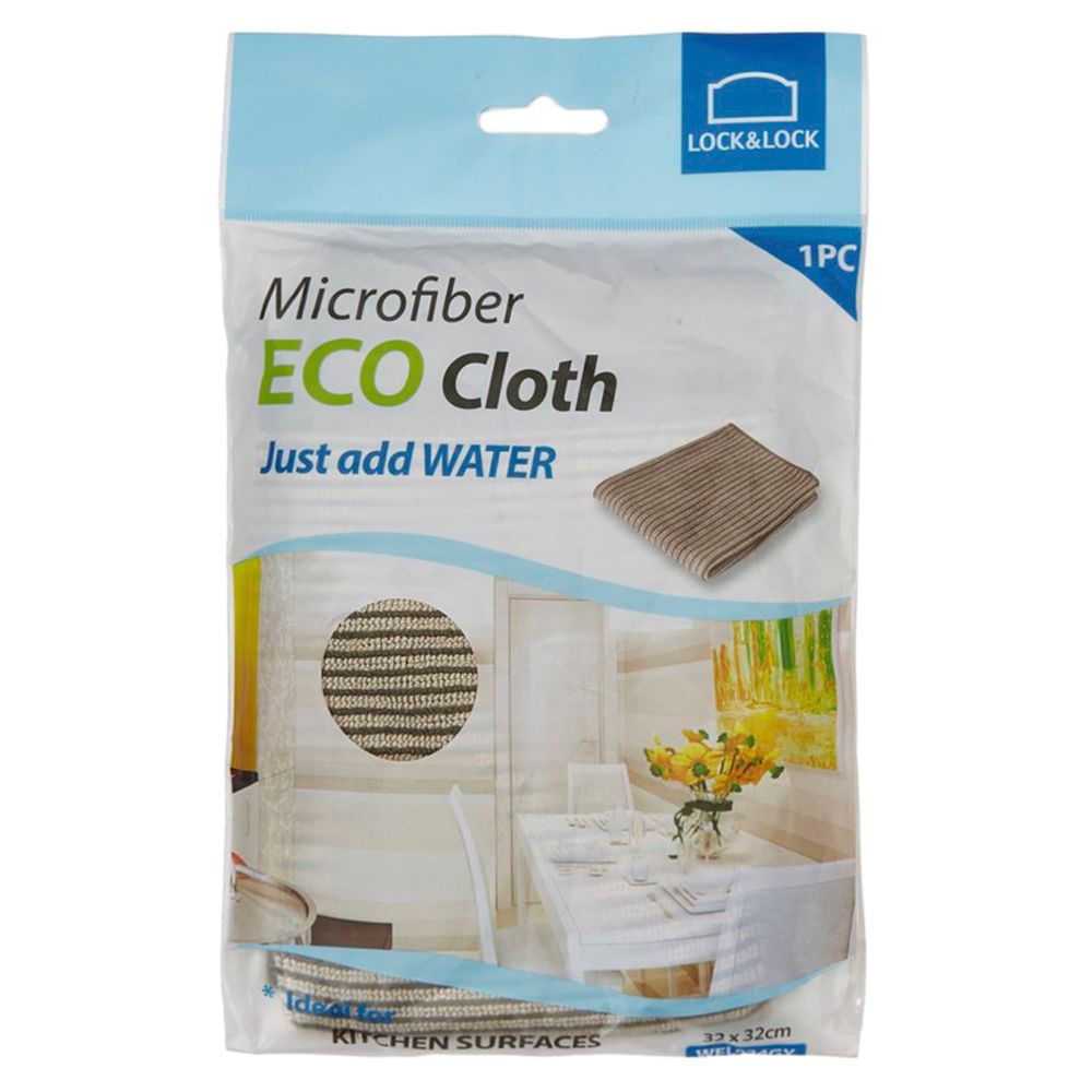 LOCK&LOCK - Microfiber Eco Kitchen Cleaning Cloth - Grey