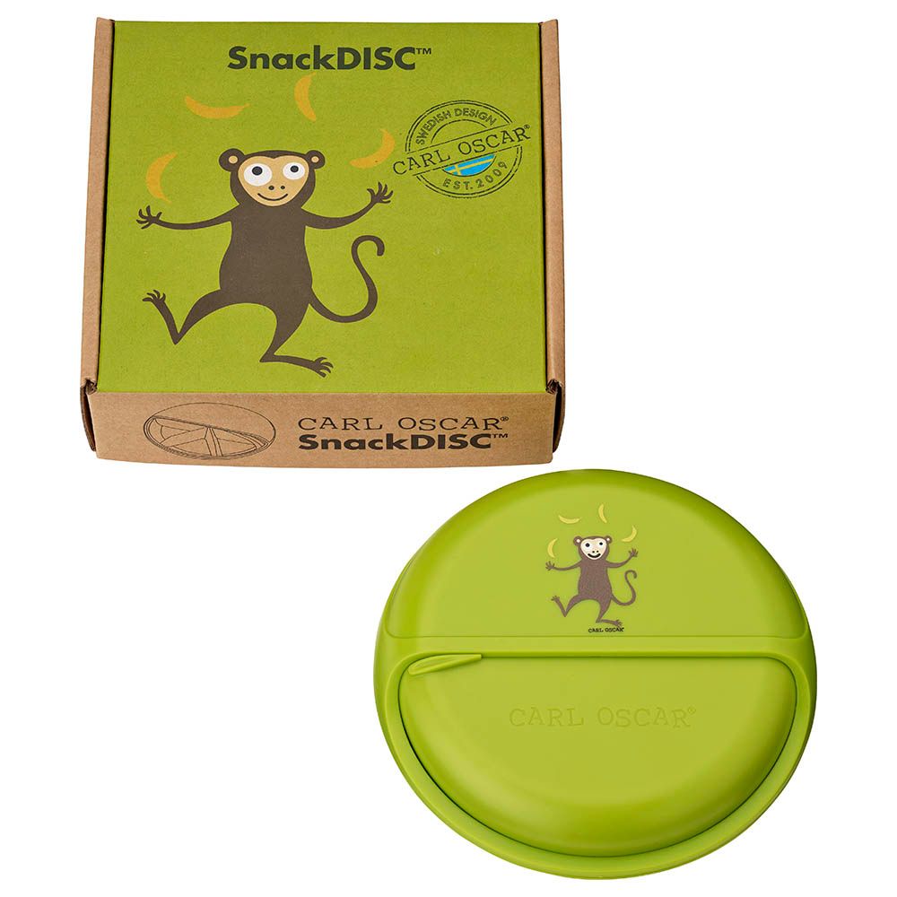 Carl Oscar - 5 Compartments Kids Snack Disc - Lime