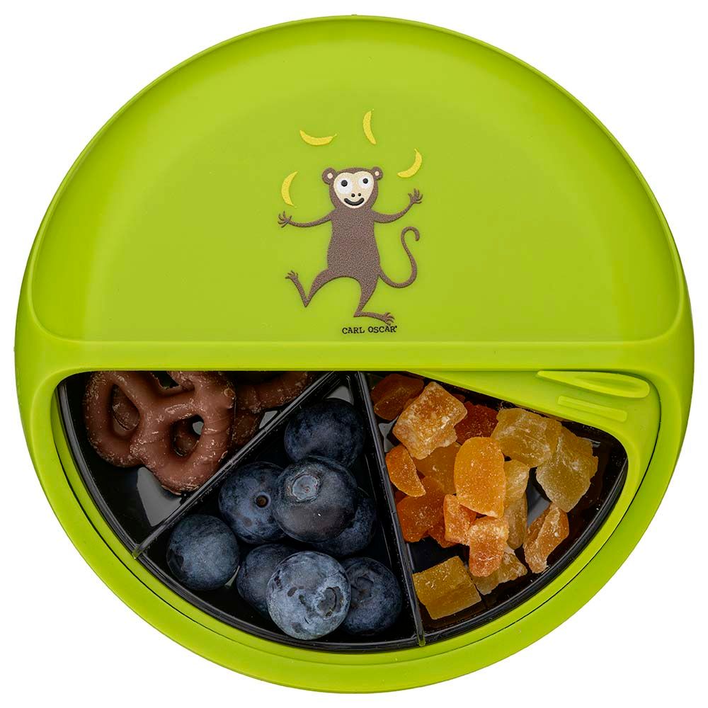 Carl Oscar - 5 Compartments Kids Snack Disc - Lime