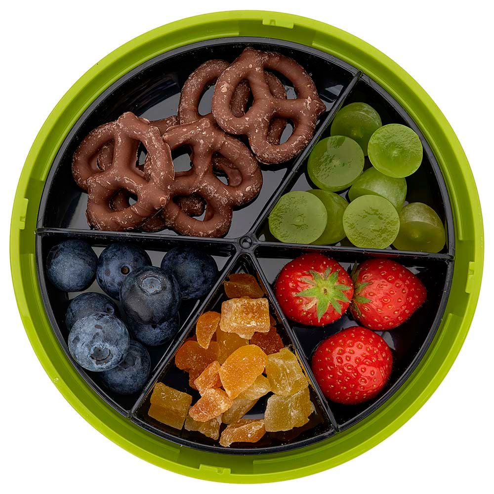 Carl Oscar - 5 Compartments Kids Snack Disc - Lime