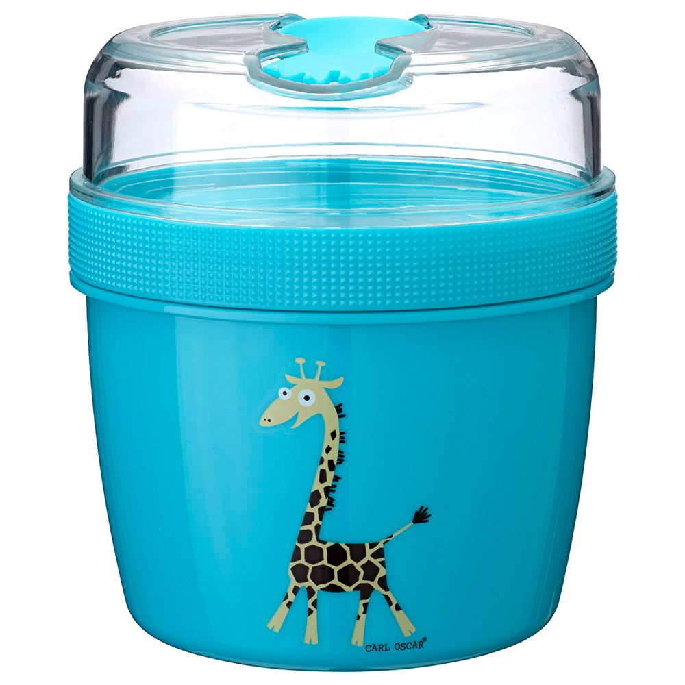 Carl Oscar - Kids Lunch Box With Cooling Disc 0.6L + 0.3L (N'ice Cup) - Turquoise