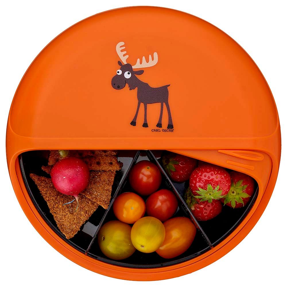 Carl Oscar - 5 Compartments Kids Bento Disc - Orange