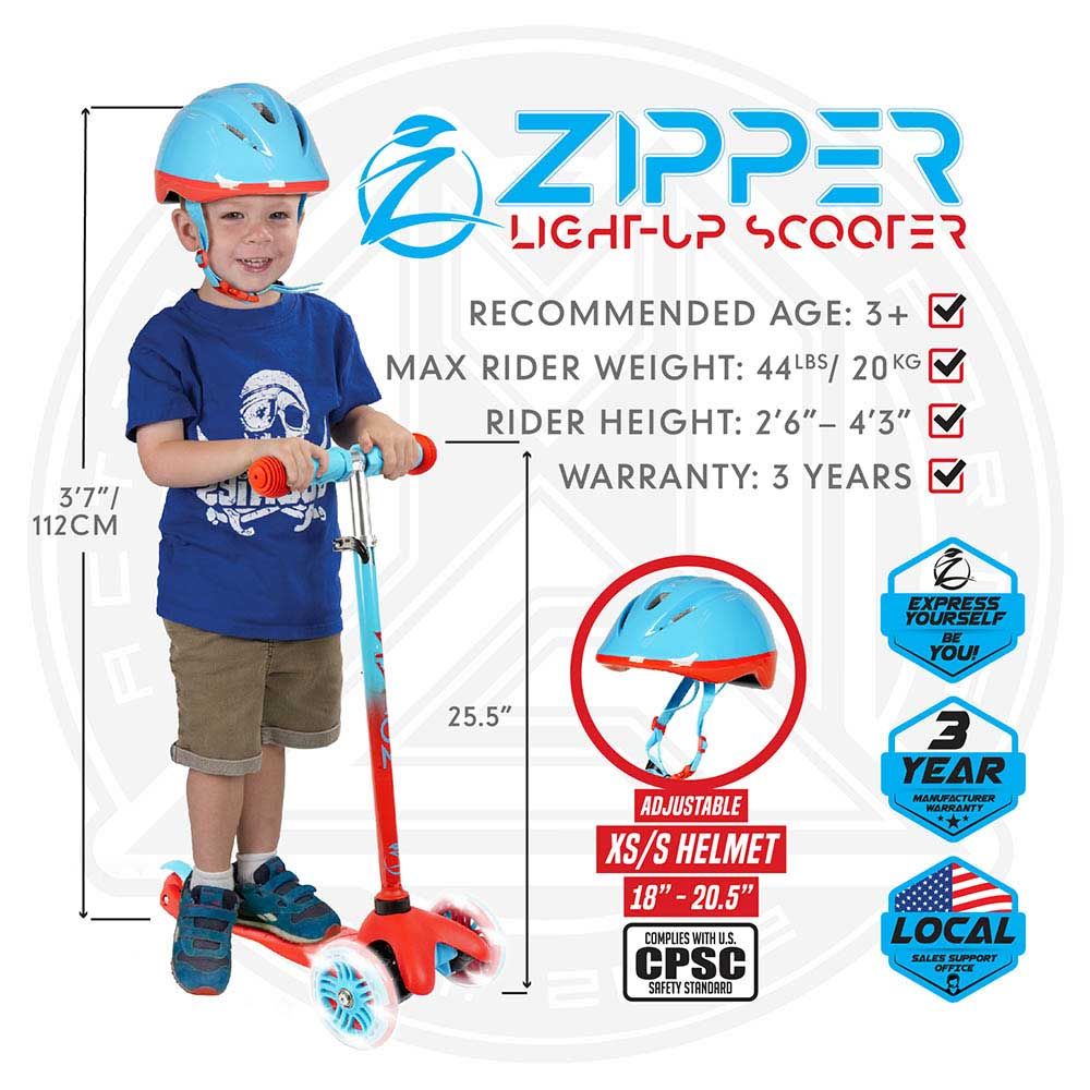 Madd Gear - Zycom Zipper Plus Scooter Luw W/Helmet - Red/Blue