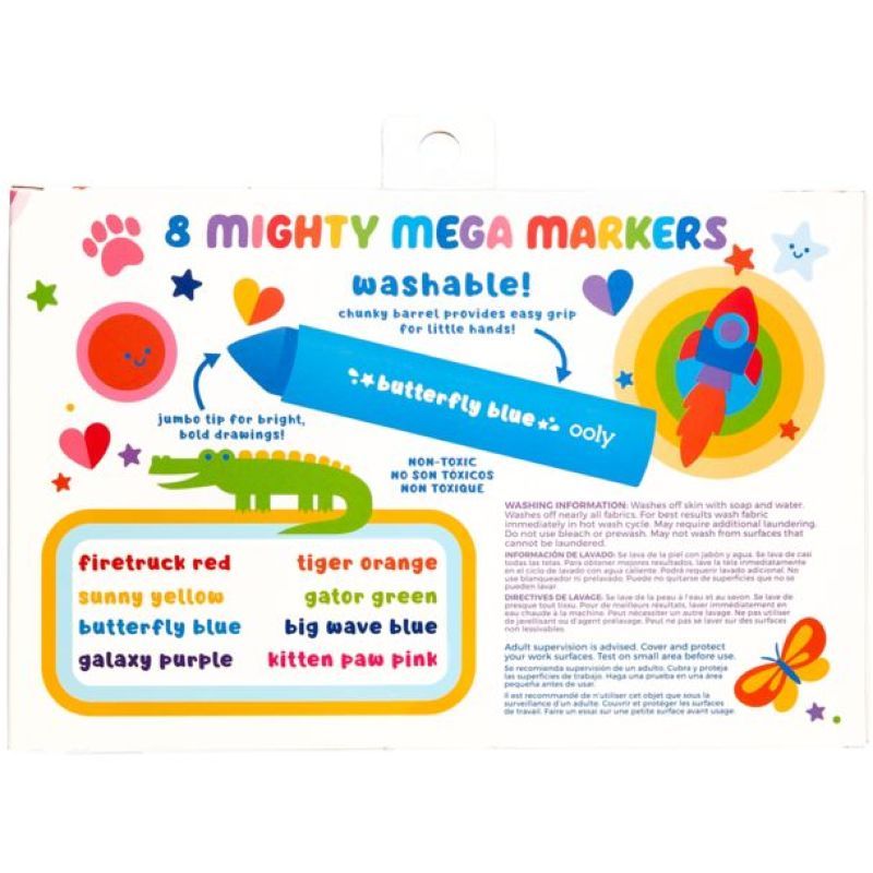 Ooly - Mighty Mega Markers Set of 8