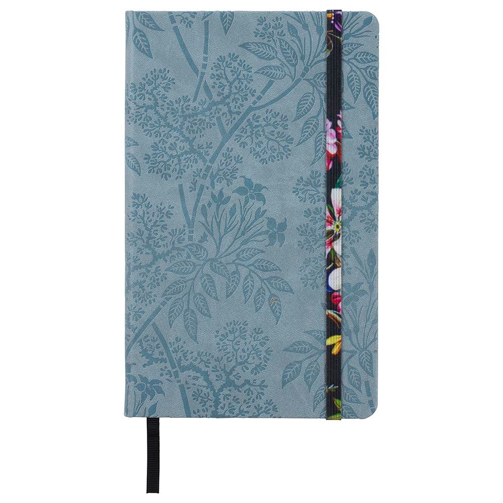 إذا - مجلة Bookaroo من V&A - Kilburn Black Floral - A5 - رمادي