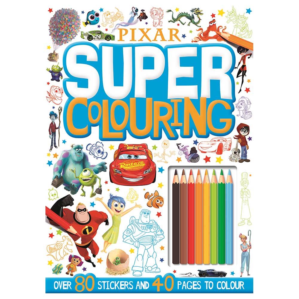 كتاب تلوين Disney Pixar Mixed: Super Colouring Book