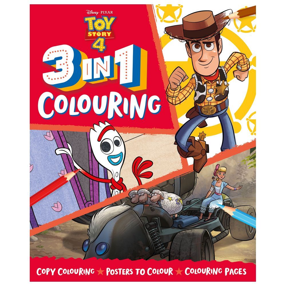 Disney Pixar Toy Story 4: 3-in-1 Colouring Book