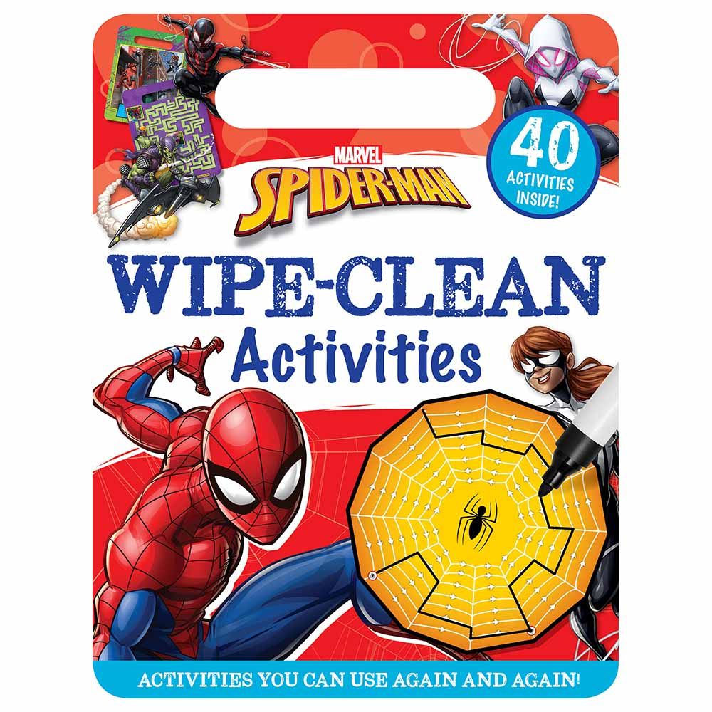 كتاب الأنشطة Marvel Spider-Man: Wipe-Clean Activity Book