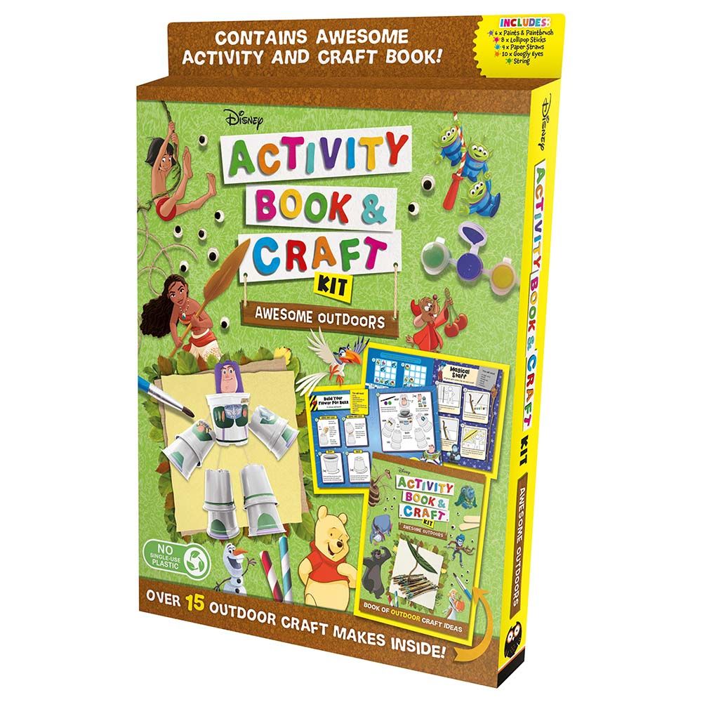 كتاب الأنشطة Disney: Awesome Outdoors Activity Book & Craft Kit