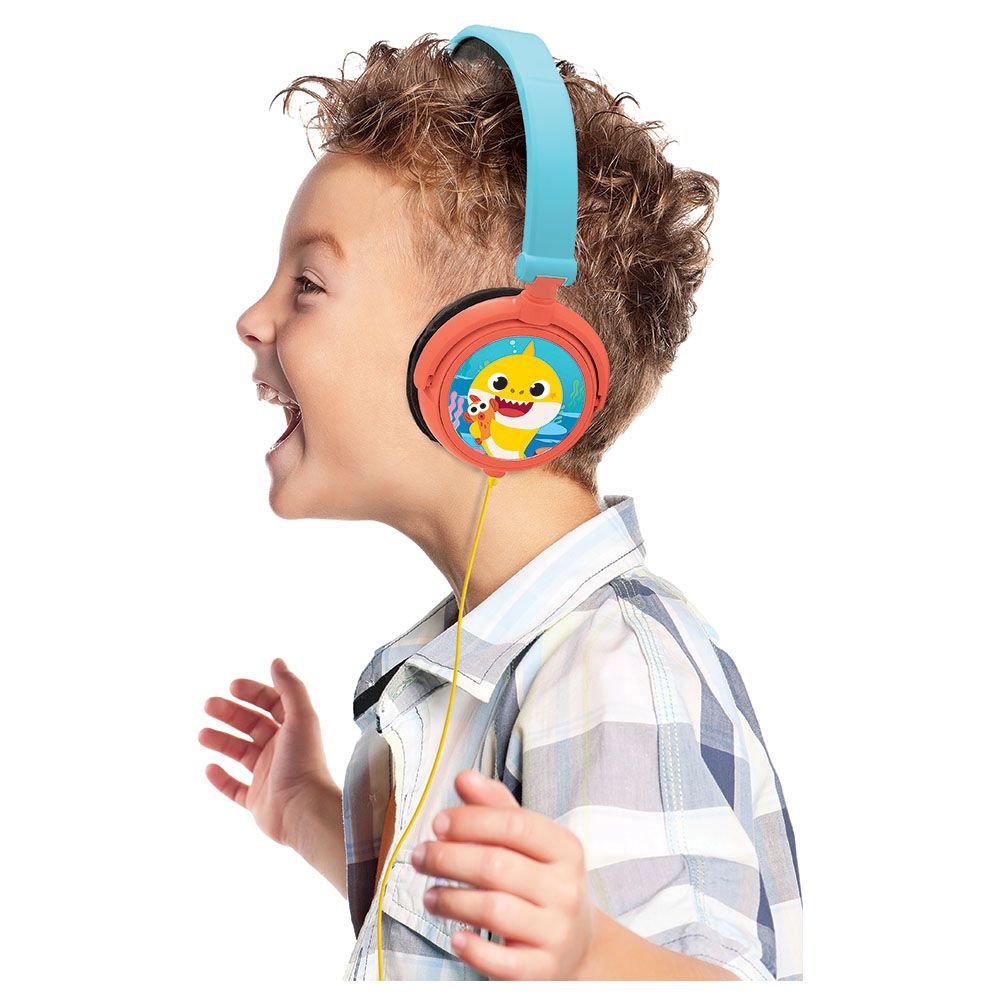 Lexibook - Baby Shark Stereo Wired Foldable Headphone