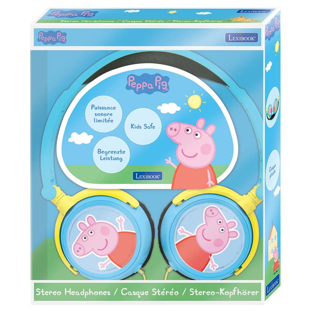 Lexibook - Peppa Pig Stereo Wired Foldable Headphone