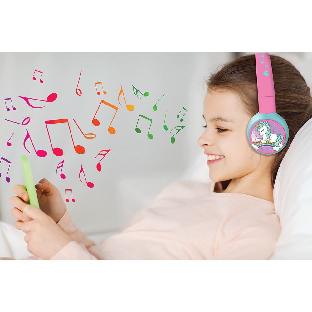 Lexibook - Unicorn 2-in-1 Bluetooth & Wired Foldable Headphone