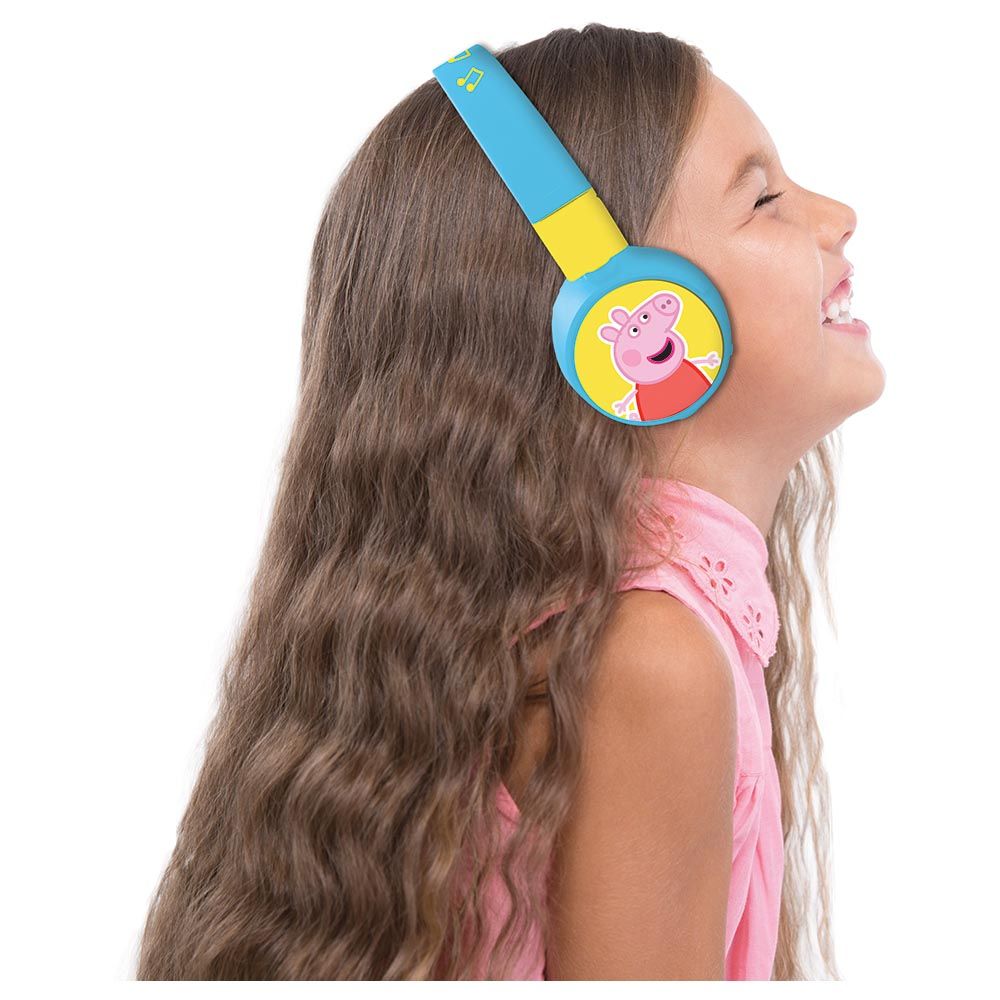 Lexibook - Peppa Pig 2-in-1 Bluetooth & Wired Foldable Headphone