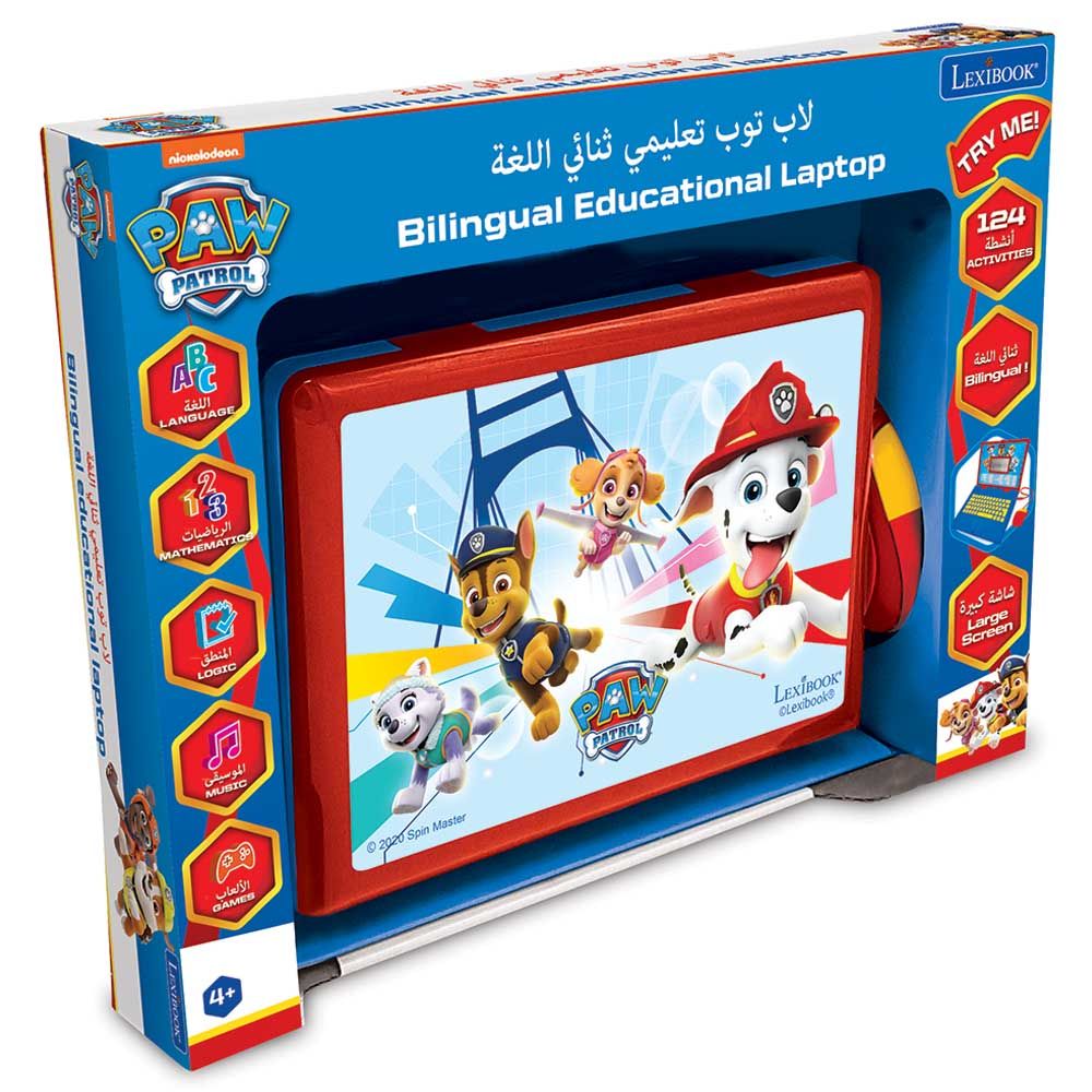 Lexibook - Paw Patrol Bilingual Educational Laptop - Arabic/English