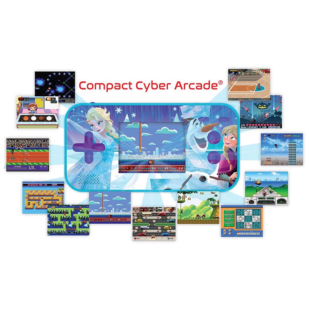 Lexibook - وحدة تحكم Cyber Arcade Frozen المحمولة المدمجة مقاس 2.5 بوصة