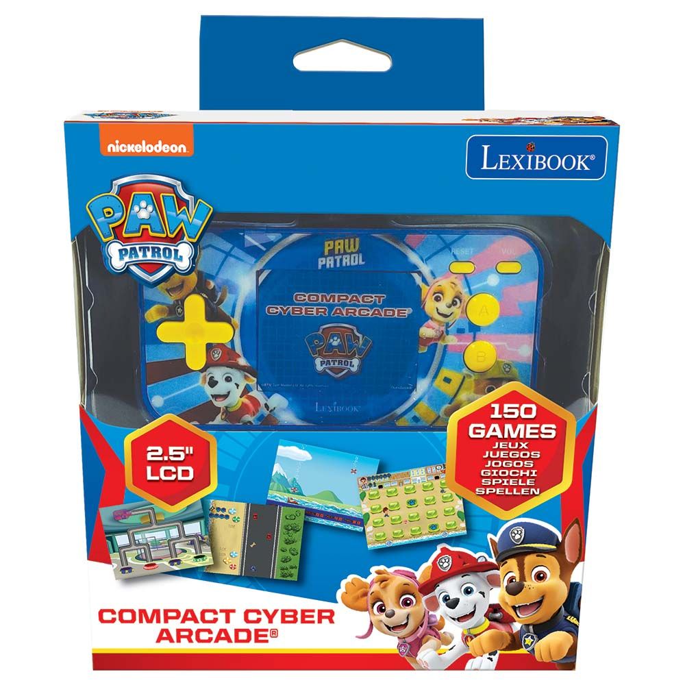 Lexibook - وحدة تحكم Cyber Arcade Paw Patrol المحمولة مقاس 2.5 بوصة