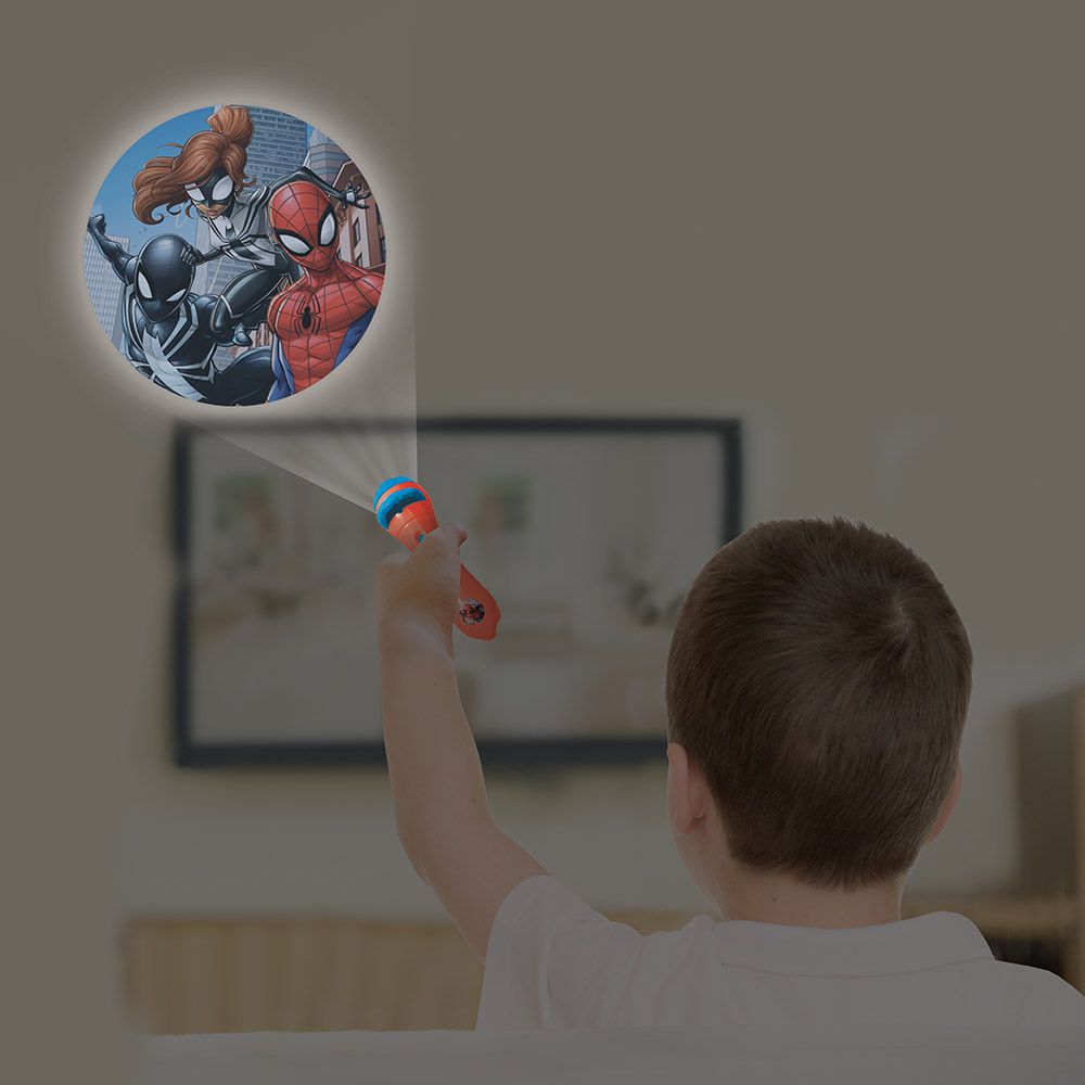 Lexibook - Spider-Man Stories Projector & Torch Light