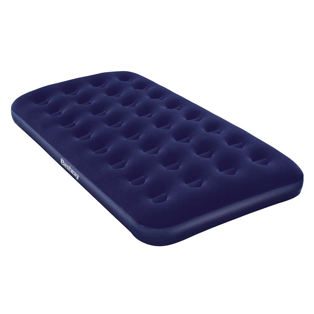 Bestway - Flocked Twin Air Bed - Blue