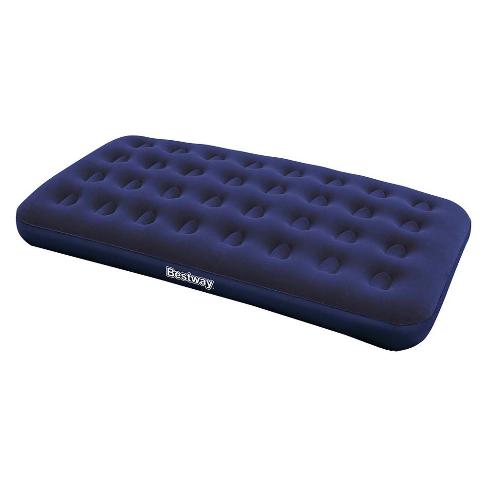 Bestway - Flocked Twin Air Bed - Blue