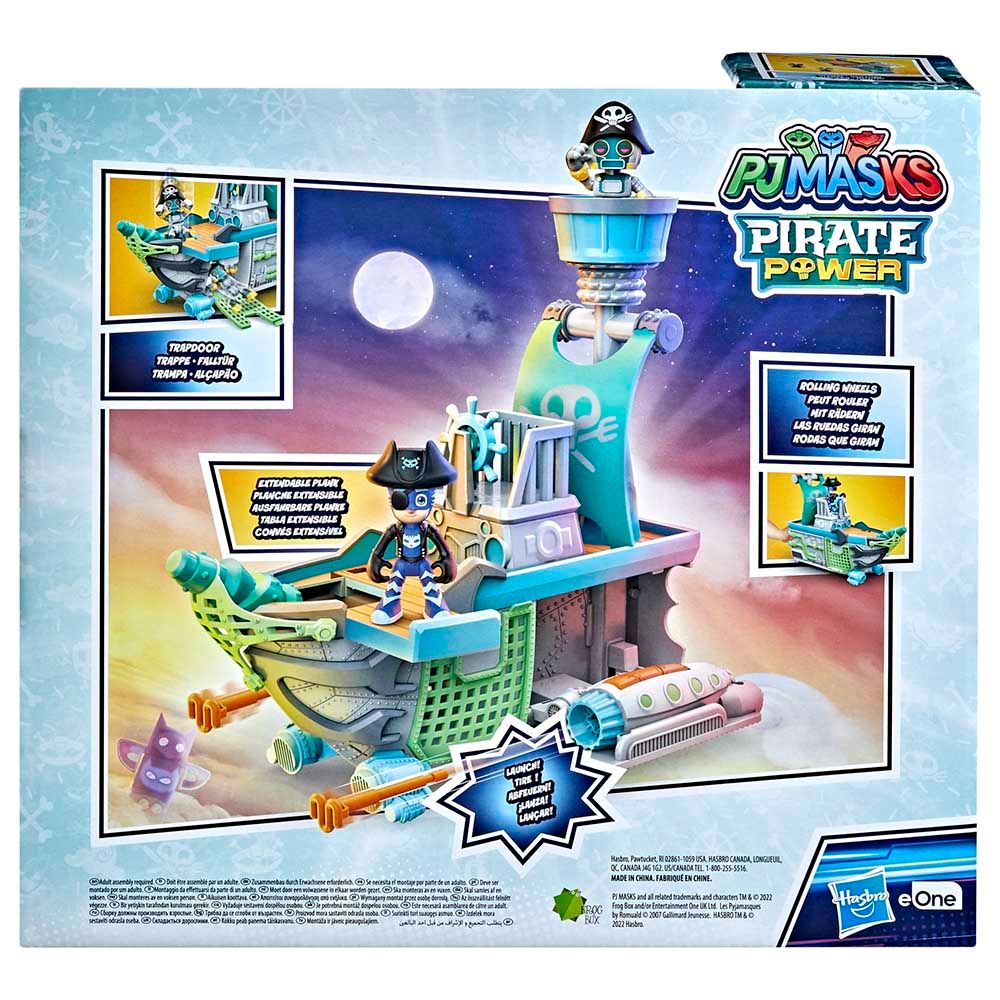 Pj Masks - Sky Pirate Battleship Vehicle Playset w/ 2 Action Figures