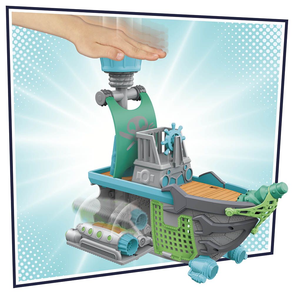 Pj Masks - Sky Pirate Battleship Vehicle Playset w/ 2 Action Figures