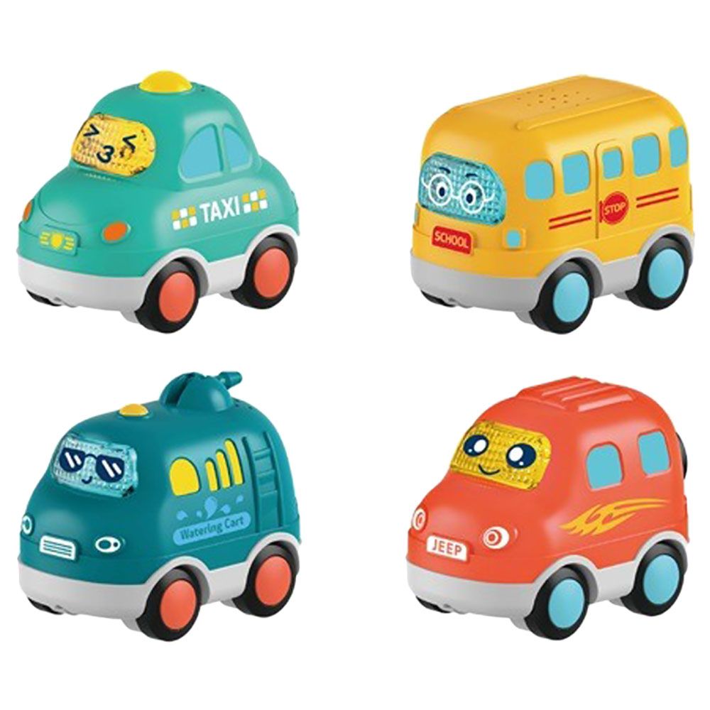 Huanger - Cartoon Vehicles - 4pcs