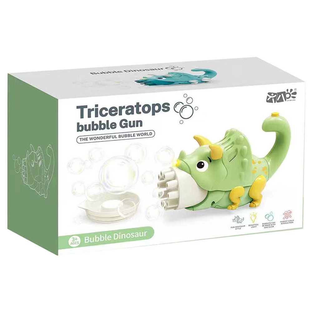 Stem - Triceratops Bubble Gun - Color May Vary