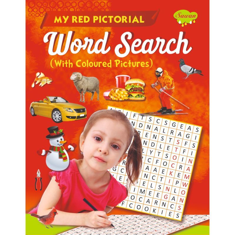 كتاب تعليمي My Red Pictorial Word Search