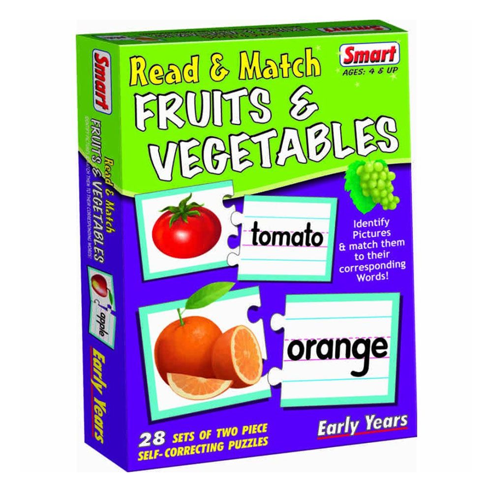 Smart - Read & Match Fruits & Vegetables By Smart