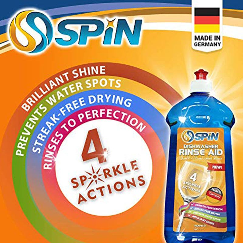 Spin & ORO -Twin Pack - Dish Washer Rinse Aid & Salt