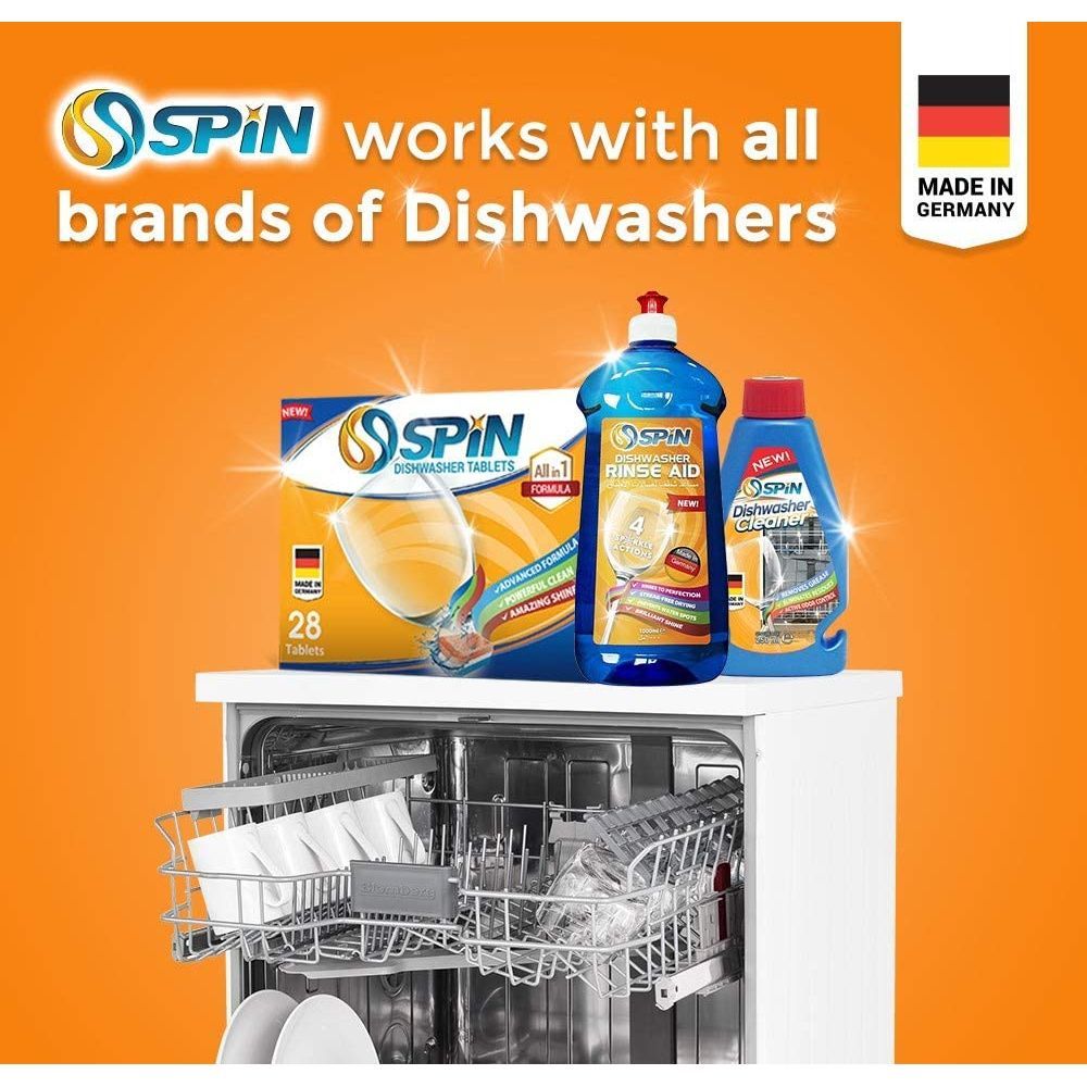 Spin - All Actions Dishwasher Detergent Tablets 28pcs