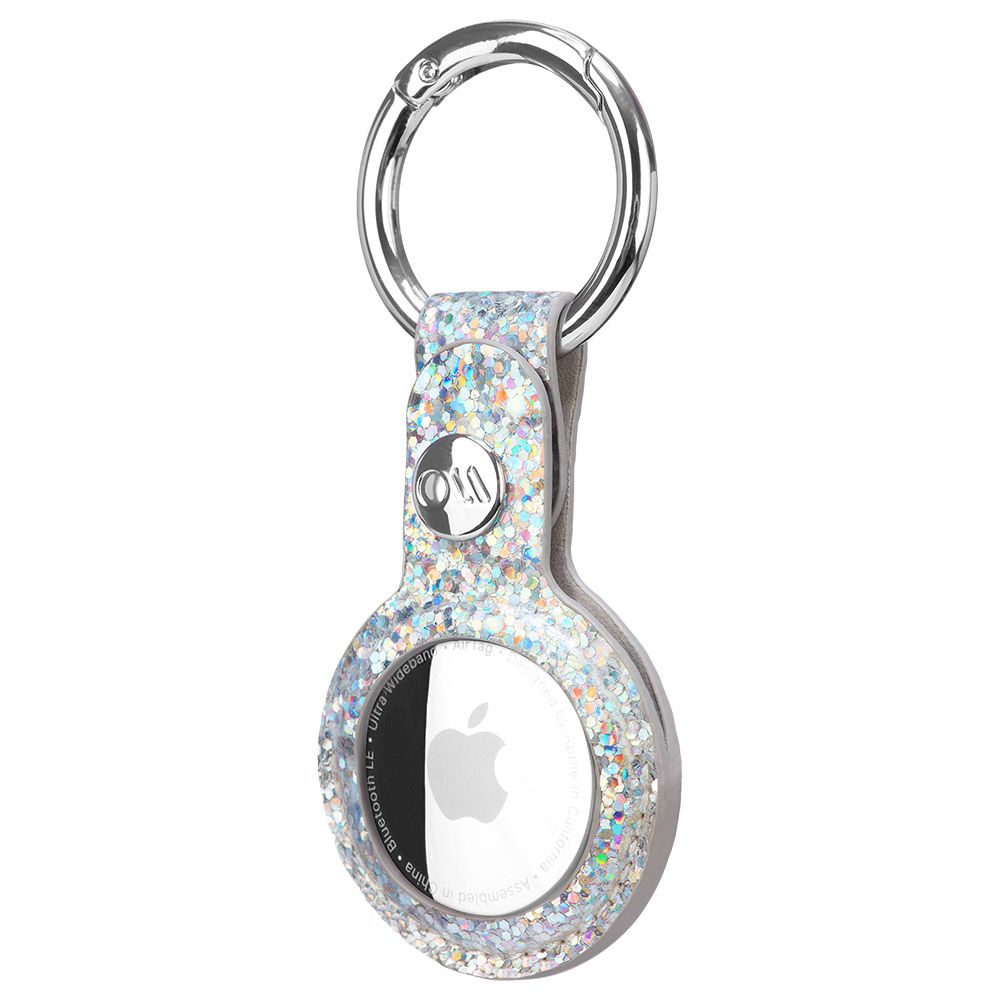 Case-Mate - Apple Airtag Clip Ring Keychain Case - Sparkle