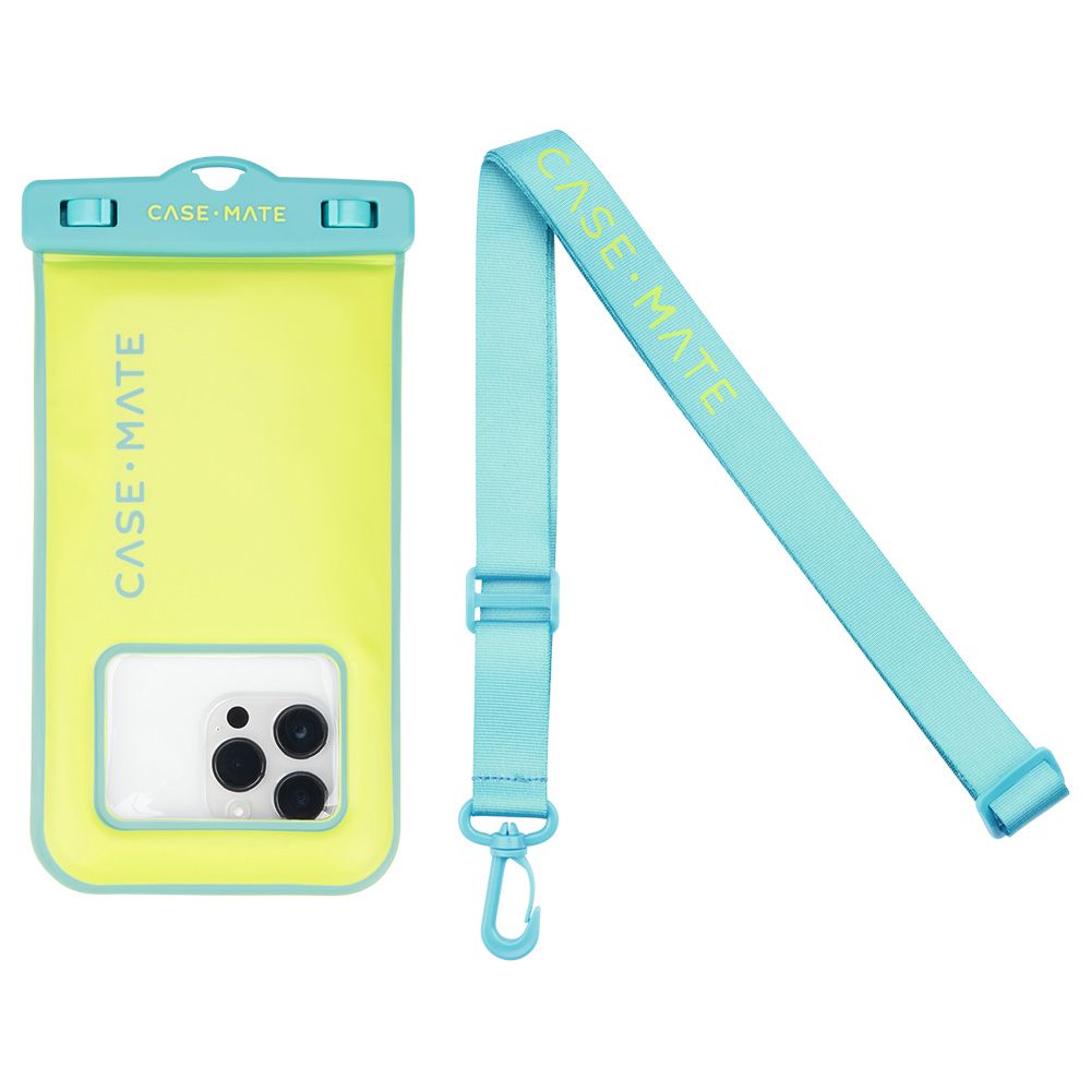 Case-Mate - Universal Waterproof Floating Phone Pouch - Lime/Pool