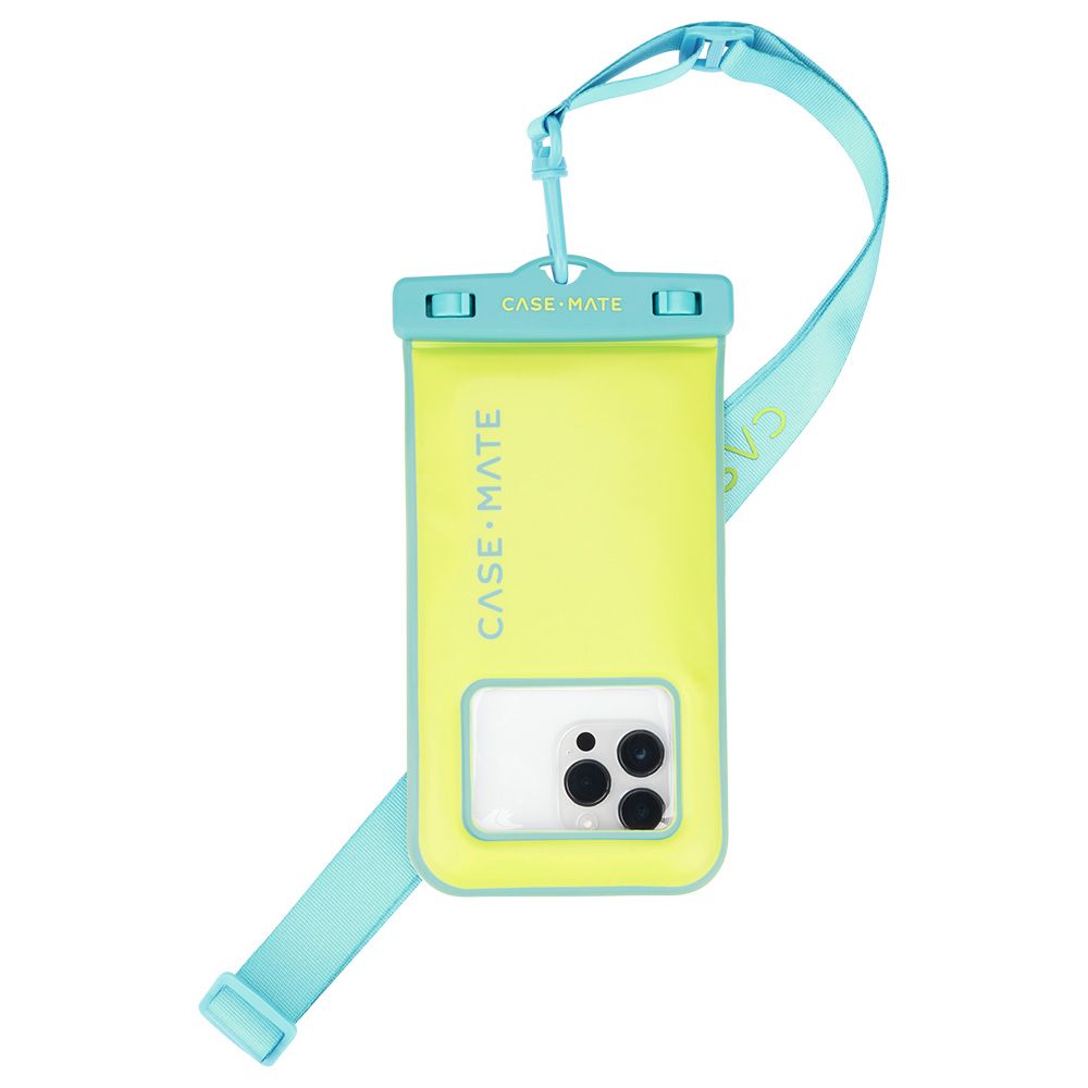 Case-Mate - Universal Waterproof Floating Phone Pouch - Lime/Pool