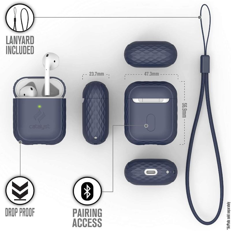 Catalyst - Lanyard Case for Airpods 1 & 2 - Midnight Blue