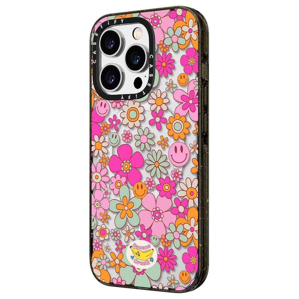 Casetify - Iphone 14 Pro Impact Case w/ Magsafe - Groovy Pattern