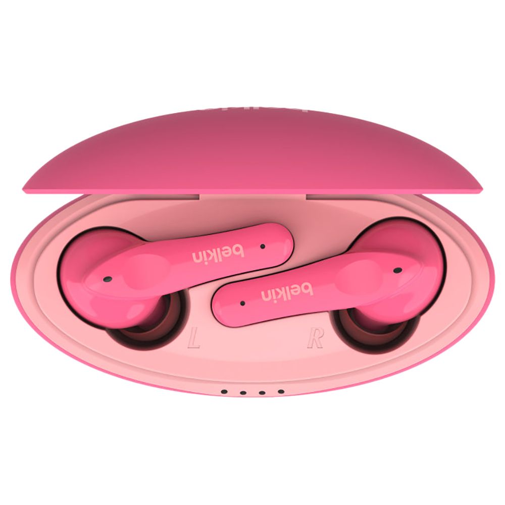 Belkin - Soundform Nano Wireless Earbuds For Kids - Pink