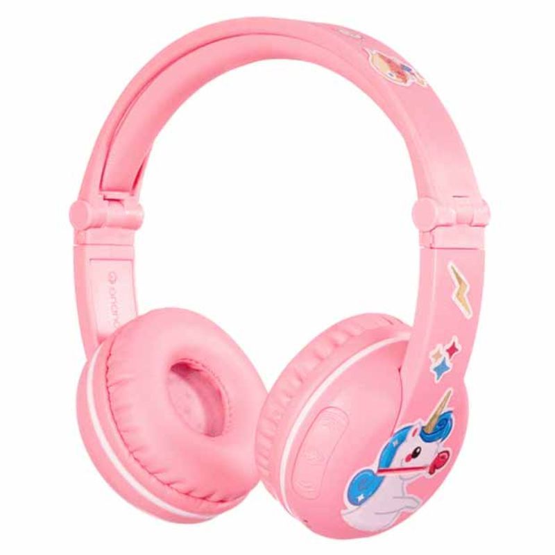 BuddyPhones - Wireless Bluetooth Headphones for Kids - Pink Hearing Protection