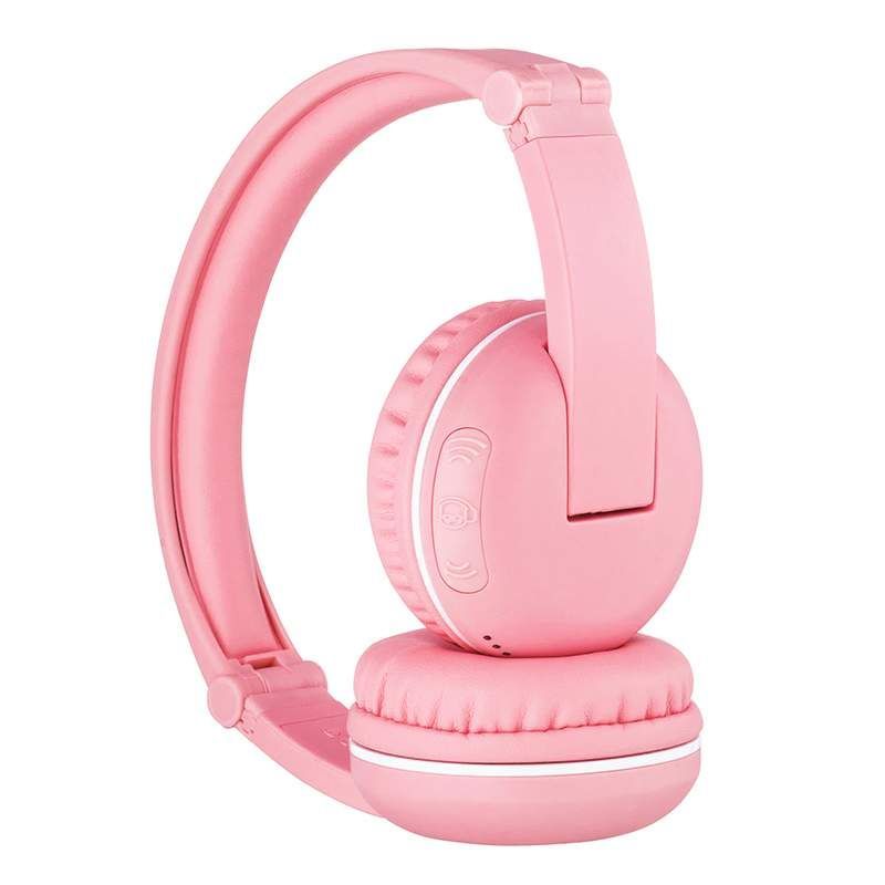 BuddyPhones - Wireless Bluetooth Headphones for Kids - Pink Hearing Protection