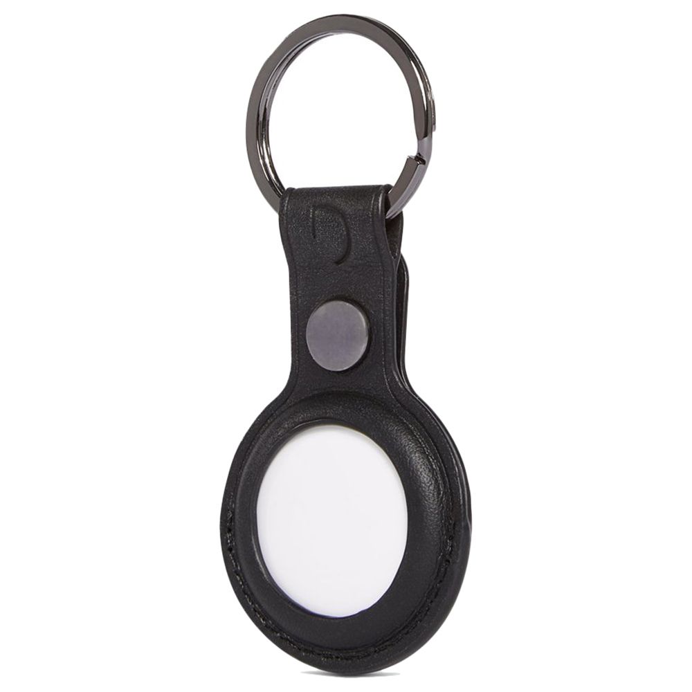 Decoded - Leather Keychain For Airtag - Black