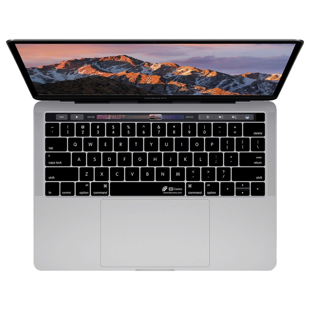 Kb Covers - Keyboard Cover For Macbook Air 2018 - Black