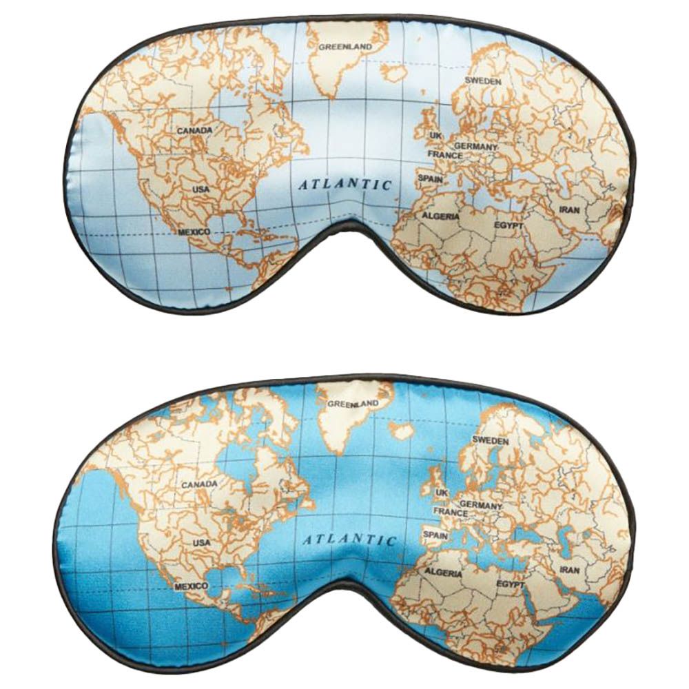 Kikkerland - Maps Ultra Soft Sleep Mask 