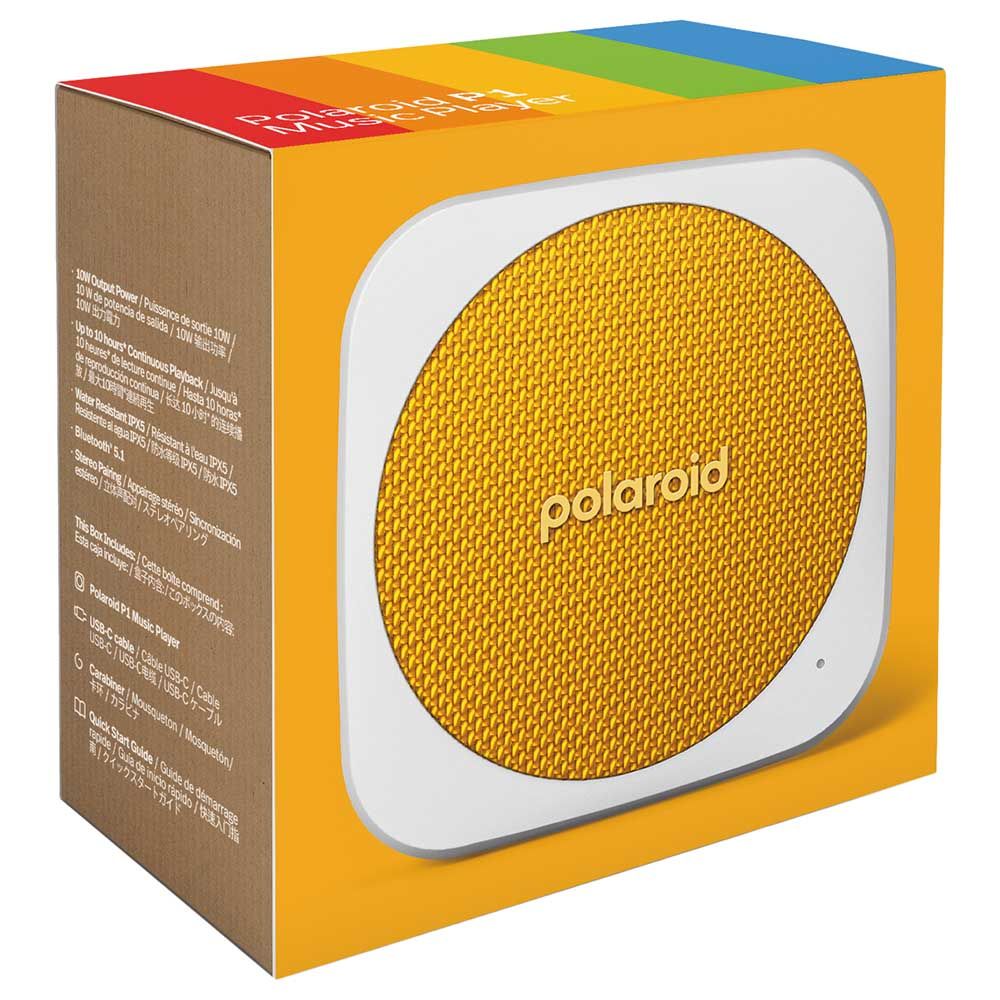 Polaroid - P1 Music Player Bluetooth Speaker - Yellow & White