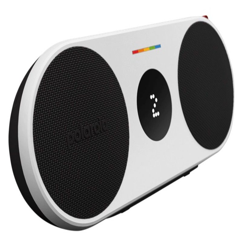 Polaroid - P2 Music Player Bluetooth Speaker - Black & White